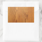 Leichtholz-Körnerdesign Rechteckiger Aufkleber (Tasche)
