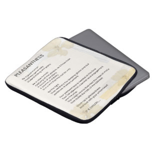 Leichtigkeit Inspiration Gedicht geschrieben Wort Laptopschutzhülle
