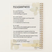 Leichtigkeit Inspiration Gedicht geschrieben Wort Planer (Rückseite)