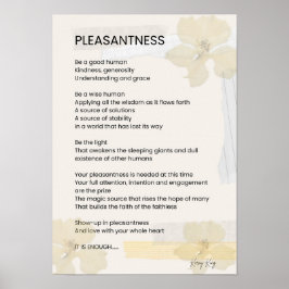 Leichtigkeit Inspiration Gedicht geschrieben Wort Poster