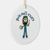 Leichtkünstlermädchen Keramikornament (Rechts)