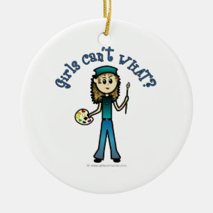 Leichtkünstlermädchen Keramikornament