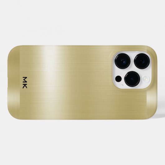 Leichtmetalltextur aus Edelstahl-Look Case-Mate iPhone Hülle (Rückseite (Horizontal))