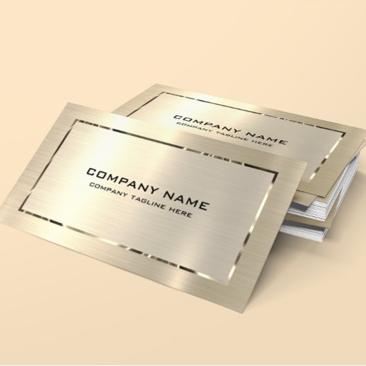 Leichtmetalltextur aus Edelstahl-Look Visitenkarte