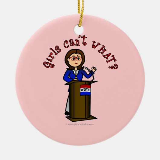 Leichtpolitiker Keramikornament (Vorne)