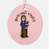 Leichtpolitiker Keramikornament (Links)