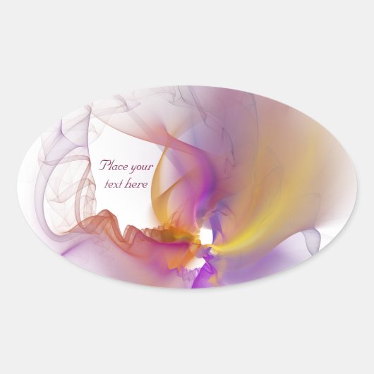 Leichtrauchen Ovaler Aufkleber (Vorderseite)