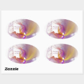 Leichtrauchen Ovaler Aufkleber (Blatt)