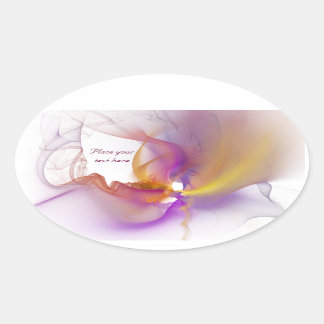 Leichtrauchen Ovaler Aufkleber