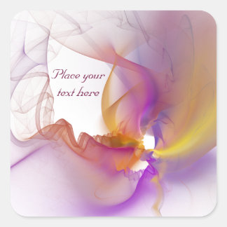 Leichtrauchen Quadratischer Aufkleber