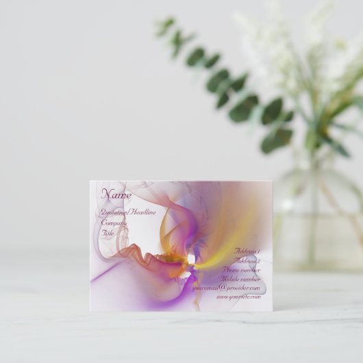 Leichtrauchen Visitenkarte (Stehend Vorderseite)