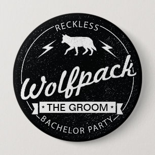 Leichtsinniger Wolfpack Button