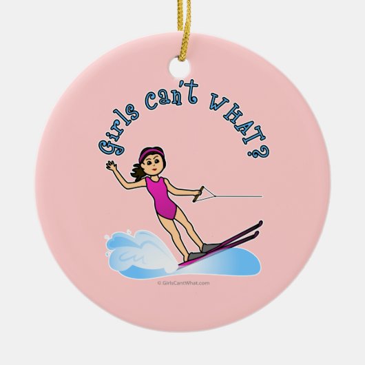 Leichtwasserläufer Keramikornament (Vorne)