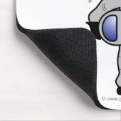 Leichtweiblicher Astronaut Mousepad (Ecke)