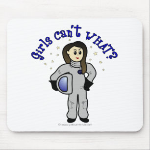 Leichtweiblicher Astronaut Mousepad