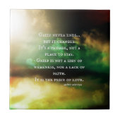 LEID beendet nie Fliese (Vorderseite)