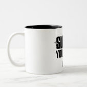 Leid, das du haben musst zweifarbige tasse (Links)