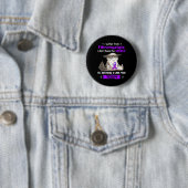 Leid durch Fibromyalgie Bewusstsein Spaß Katze Button (Beispiel)