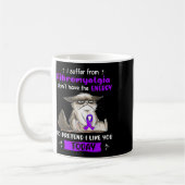 Leid durch Fibromyalgie Bewusstsein Spaß Katze Kaffeetasse (Links)