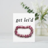 Lei'd Grußkarte Postkarte (Stehend Vorderseite)