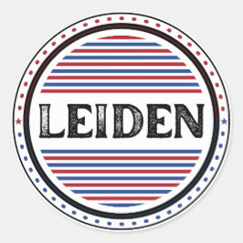 Leiden City Pride Emblem – Niederländische Identit Runder Aufkleber