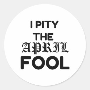LEIDEN DES APRIL-FOOLS RUNDER AUFKLEBER