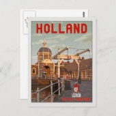 Leiden - Morspoortbrug Postkarte (Vorne/Hinten)