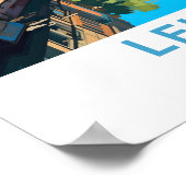 Leiden Netherlands Travel Print Poster (Ecke)