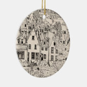 Leiden South Holland Niederlande Pen Ink Zeichnend Keramik Ornament (Rechts)