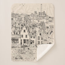 Leiden South Holland Niederlande Pen Ink Zeichnend