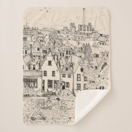 Leiden South Holland Niederlande Pen Ink Zeichnend Sherpadecke