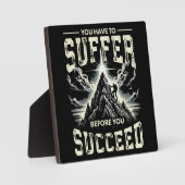 Leiden vor Ihrem Erfolg - Erfolgsmotivation Fotoplatte (Vorderseite)