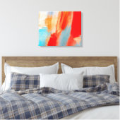 Leidenschaft ・ Abstrakte Kunst ・ Aquarellfarbene P Leinwanddruck (Insitu (Schlafzimmer))