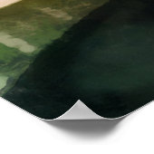 Leidenschaft Blume Blossom im Abstrakten Art-Déco- Poster (Ecke)