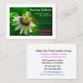 Leidenschaft Blume dort, um Ihnen zu helfen, Pfleg Visitenkarte (Vorne/Hinten)