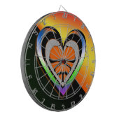 Leidenschaft Dartscheibe (Vorderseite Links)