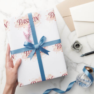 LEIDENSCHAFT – Elegante romantische Typografie mit Geschenkpapier