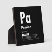 Leidenschaft - Erfolgsfaktor - Motivierend Fotoplatte (Vorderseite)