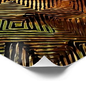 Leidenschaft für das Küssen im goldenen Design ❤️ Poster (Ecke)