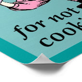 Leidenschaft für das Nicht-Kochen lustiger Plakatz Poster (Ecke)