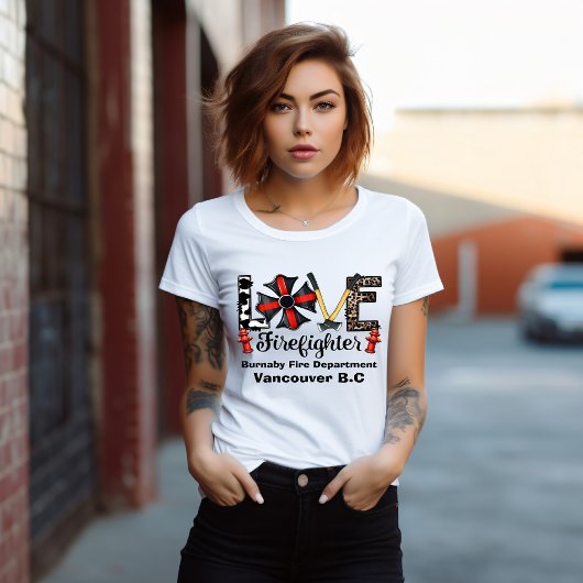 Leidenschaft für Feuergefechte mit tapferen Herzen T-Shirt