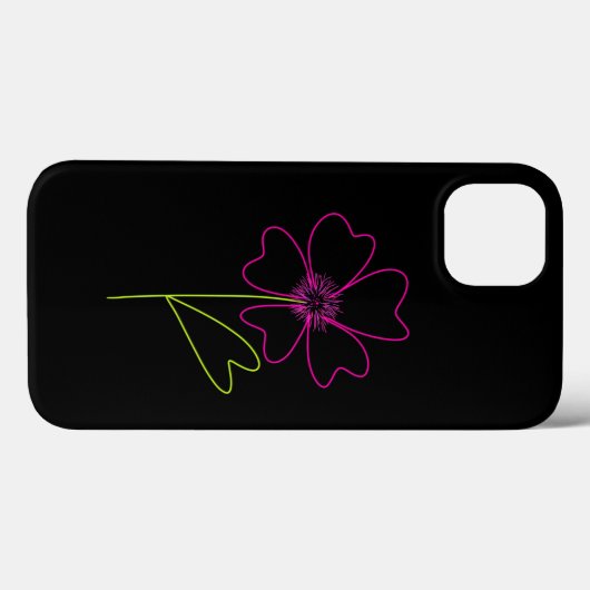 Leidenschaft für rosa Blume Case-Mate iPhone Hülle (Rückseite (Horizontal))