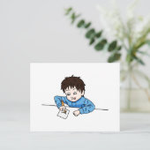 Leidenschaft fürs Skizzieren Postkarte (Stehend Vorderseite)