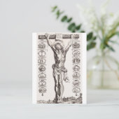 Leidenschaft Jesu Kreuzigung Christi Postkarte (Stehend Vorderseite)