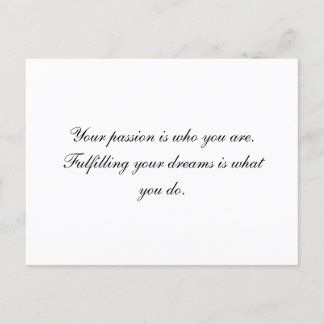 Leidenschaft Postkarte