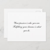 Leidenschaft Postkarte (Vorne/Hinten)