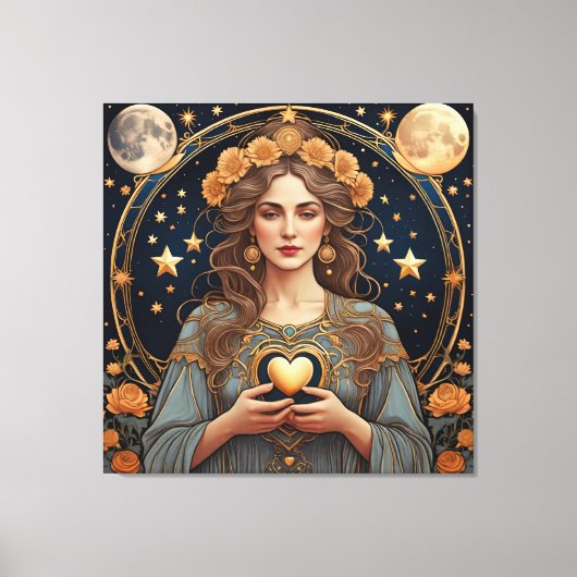 Leidenschaft - Tarot Leinwanddruck (Vorderseite)