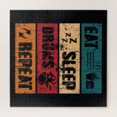 Leidenschaft treiben: T - Shirt Design Illustratio Puzzle (Horizontal)