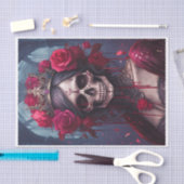 Leidenschaft und Schmerz, dunkle Königin. Gothic S Seidenpapier (Handwerk)