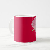 leidenschaftlich rosa Anthurium Kaffeetasse (Vorderseite Links)